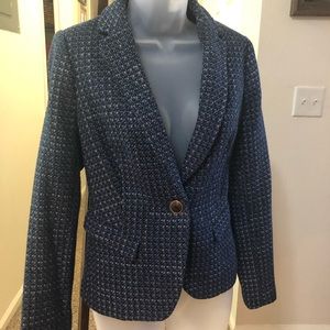 The Limited Houndstooth Tweed Blazer